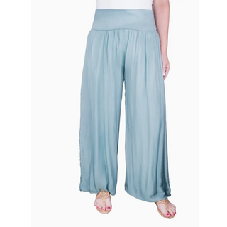 Mercedes Silk Pant - dolly mama boutique