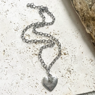 Hammered Heart Necklace