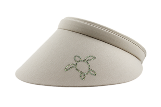 Bridgitte Clip On Visor with Crystal Sea Turtle - dolly mama boutique