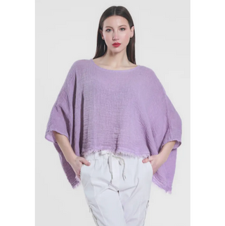 Archer Loose Gauze Top - dolly mama boutique