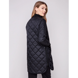 Reversible Solid & Jacquard Quilted Puffer