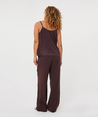 Lace Satin Camisole by EsQualo in Cacao - view 3