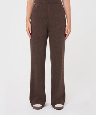 Knit Wide Leg Trousers by EsQualo in Cacao - view 4