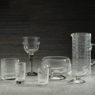 Tuscan Etched Tequila Shot Glass - dolly mama boutique