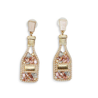 Crystal Embellished Earrings - dolly mama boutique