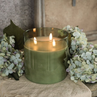 6” 3-Wick 3D Flame Candle - dolly mama boutique