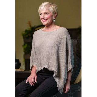 Archer Loose Gauze Top - dolly mama boutique