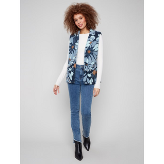 Sherpa Flocked Fleece Vest - dolly mama boutique