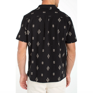 Novelty Weave Button-Up Shirt - dolly mama boutique