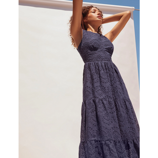 Long Eyelet Dress - dolly mama boutique