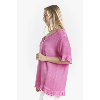Idalia Elbow-Sleeve Top - dolly mama boutique