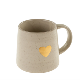 Gold Heart Mug