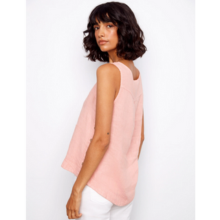 Linen Sleeveless Blouse - dolly mama boutique