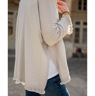 Catalina Ruffle Sweater - dolly mama boutique