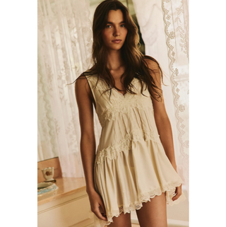 In this Groove Mini Slip Dress