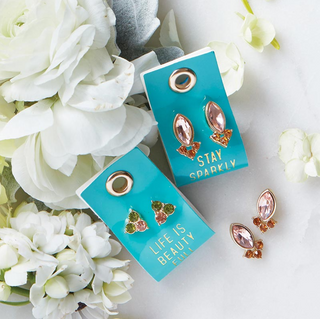 Gemstone Earring/Beauty G5344 - dolly mama boutique