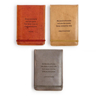 Leather Flip Notebook - dolly mama boutique