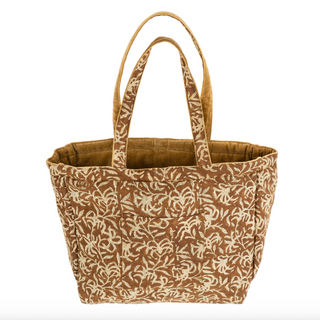 Block-Print Velvet Reversible Tote