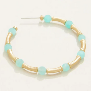 Calm Waters Hoop Earrings