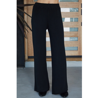 Italian Flared Knit Pant - dolly mama boutique