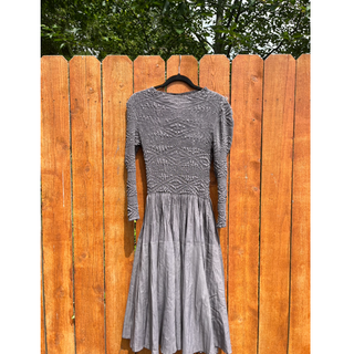 Textured-Top Dress
