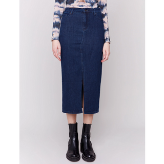 Long Denim Skirt - dolly mama boutique