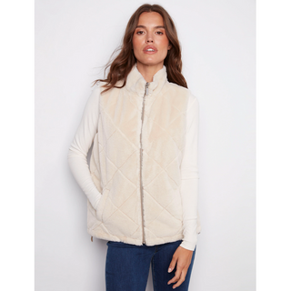 Reversible Nylon & Fur Vest