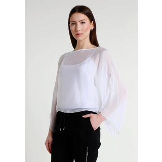Sofita Cropped Silk Kaftan