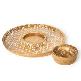 Chip & Dip Block Print Set - dolly mama boutique