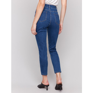 Claudia Slim-Leg Denim Pant - dolly mama boutique
