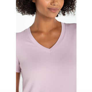 Short Sleeve V-Neck Tee - dolly mama boutique