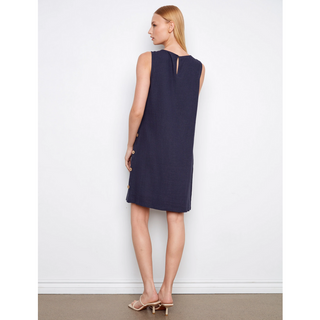 Shift Dress with Side-Button Detail
