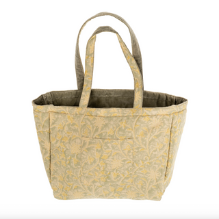 Block-Print Velvet Reversible Tote