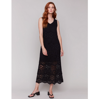 Crochet Sleeveless Maxi Dress