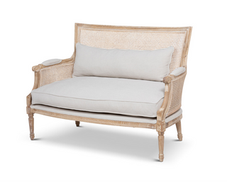 Cane Back Love Seat EFS30146 - dolly mama boutique