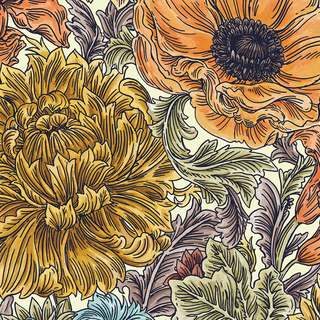 Autumn Acanthus Cocktail Napkins
