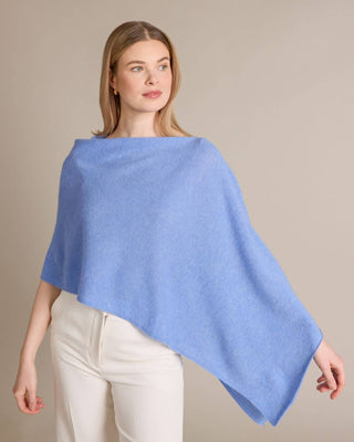 Cashmere Poncho - Blue Horizon 2304