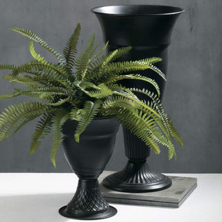 Black Metal Urns - dolly mama boutique