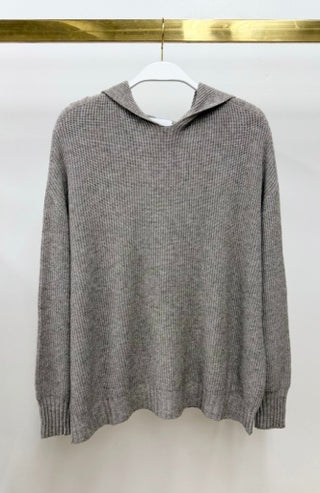Waffle Knit Hoodie - Mochaccino