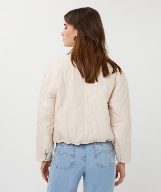 Quilted Jacket by EsQualo in Light Sand - view 3