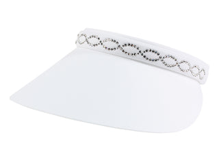Coco Clip-On Visor, Crystal Chain - dolly mama boutique